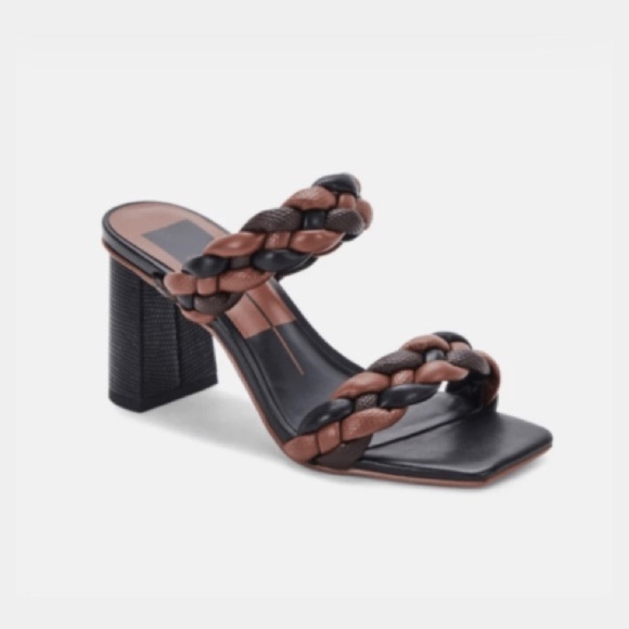 Dolce Vita Shoes - Women’s DOLCE VITA Paily brown & black braided heeled sandal- Size 9